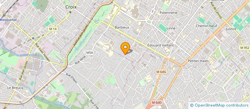 localisation de l'entreprise WHALES  ROUBAIX