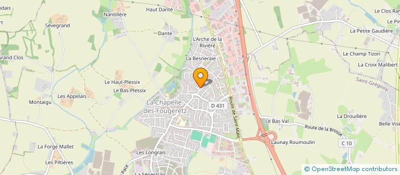 localisation de l'entreprise WHALY  LA MEZIERE