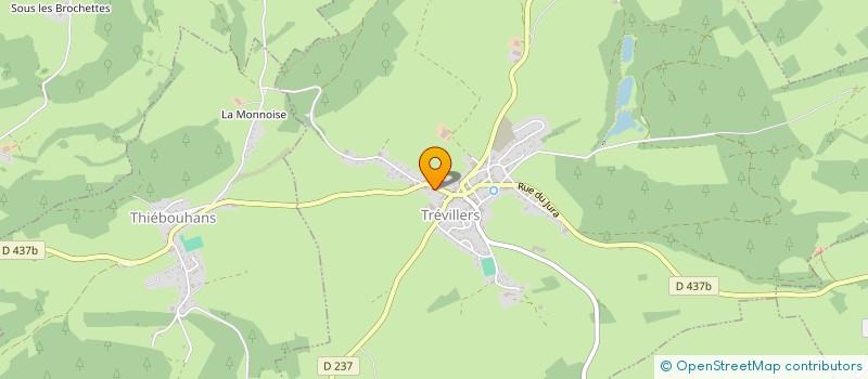 localisation de l'entreprise WHAT THE TRUCK  TREVILLERS