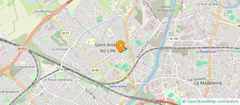 localisation de l'entreprise WHATSON-WEB à LA MADELEINE