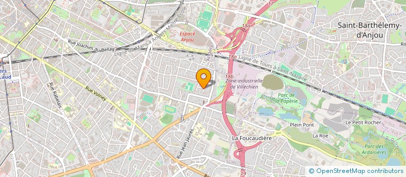 localisation de l'entreprise WHEB à ANGERS