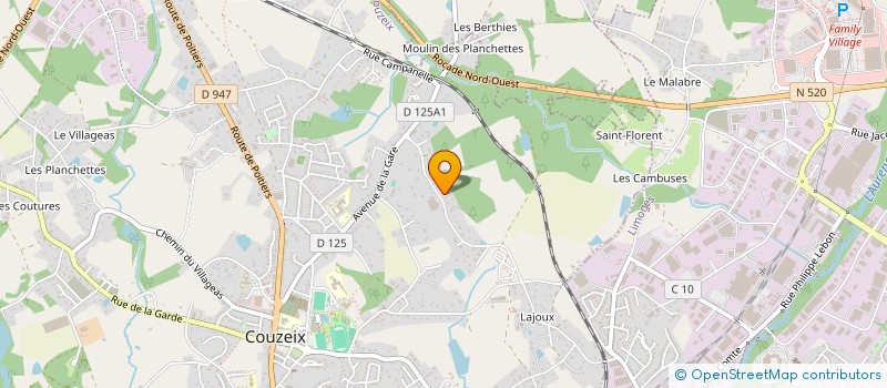 localisation de l'entreprise WHEEL EVENT POURRICHOU FAMILY  COUZEIX