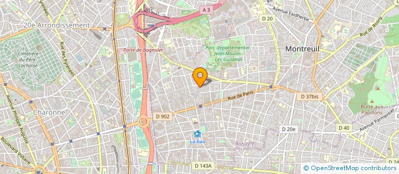 localisation de l'entreprise WHEELCOM à MONTREUIL