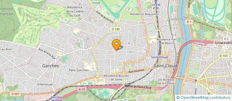 localisation de l'entreprise WHER'UP à SAINT-CLOUD