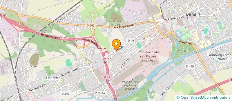 localisation de l'entreprise WHERT FOURNIL  DENAIN