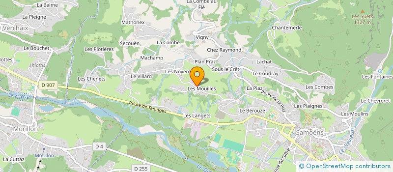 localisation de l'entreprise WHG  SAMOENS