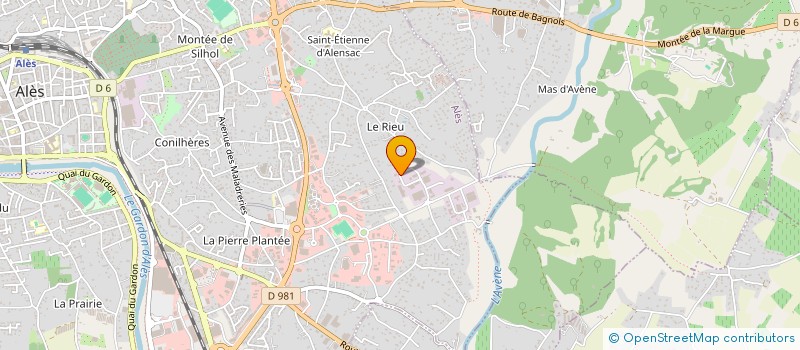 localisation de l'entreprise WHILE INFORMATIQUE  ALES