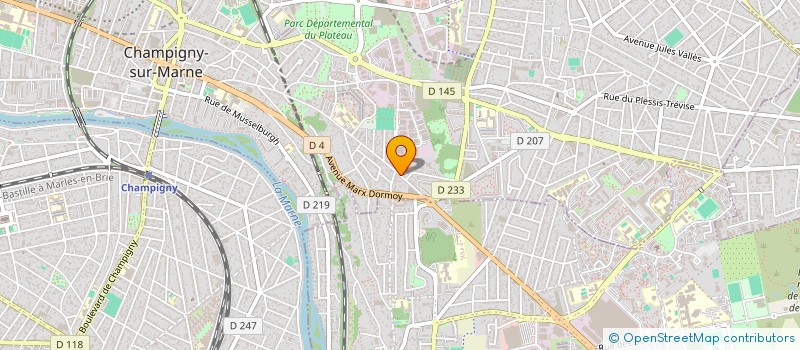 localisation de l'entreprise WHIPPIN ACADEMY à CHAMPIGNY-SUR-MARNE