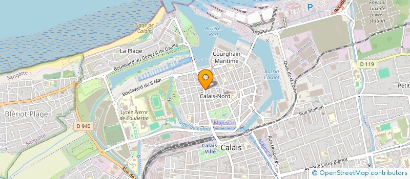 localisation de l'entreprise WHISKY CLUB OCTOPALE  SIGLE : WCO  CALAIS