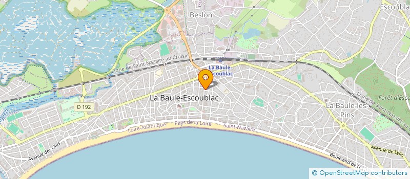 localisation de l'entreprise WHITE à LA BAULE-ESCOUBLAC