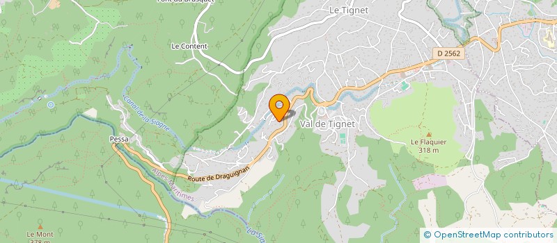 localisation de l'entreprise WHITE à LE TIGNET