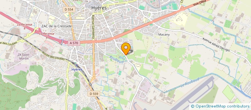 localisation de l'entreprise WHITE BEACH  HYERES