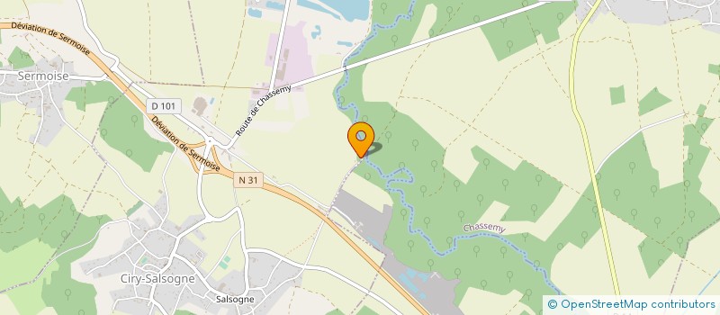 localisation de l'entreprise WHITE CARD  CIRY-SALSOGNE