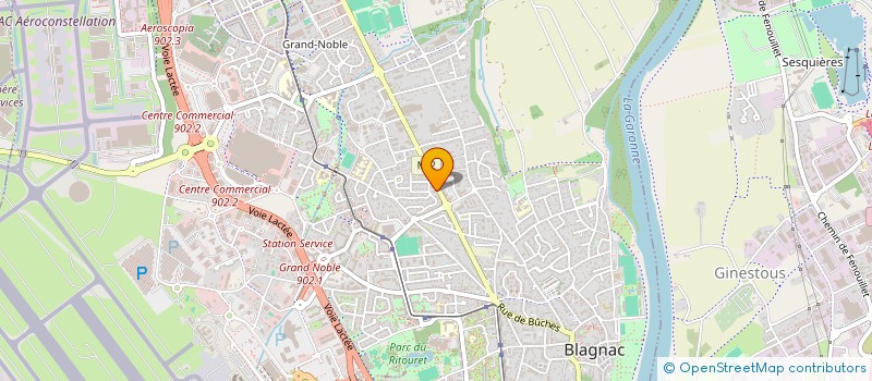 localisation de l'entreprise WHITE COM  BLAGNAC