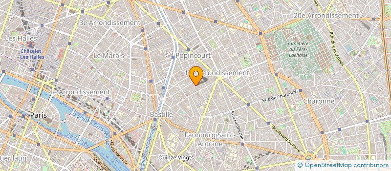 localisation de l'entreprise WHITE DRESS PROD.  PARIS