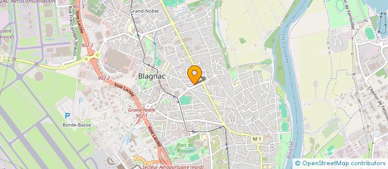 localisation de l'entreprise WHITE NET à BLAGNAC