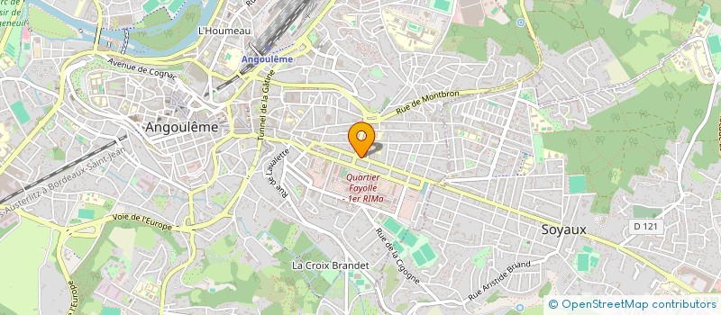 localisation de l'entreprise WHITE PEARL TATTOO à ANGOULEME