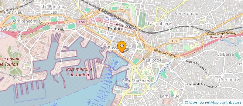 localisation de l'entreprise WHITE ROCK IMMOBILIER  TOULON