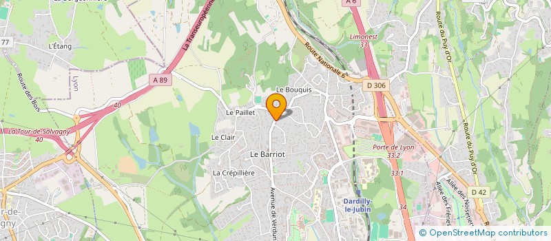 localisation de l'entreprise WHITE STONE  DARDILLY