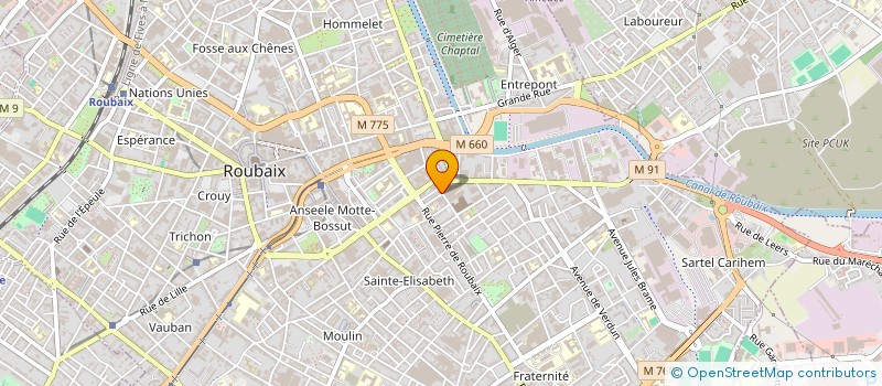 localisation de l'entreprise WHITEBUCKET55.INC  ROUBAIX