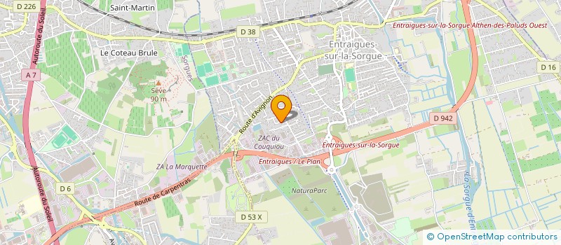 localisation de l'entreprise WHITEKER  ENTRAIGUES-SUR-LA-SORGUE