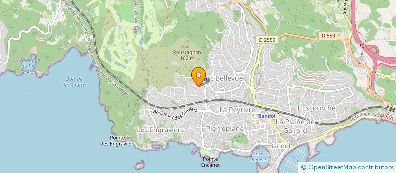 localisation de l'entreprise WHIZ à BANDOL