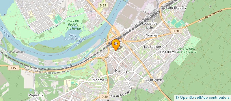 localisation de l'entreprise WHIZZ CONNECT à POISSY