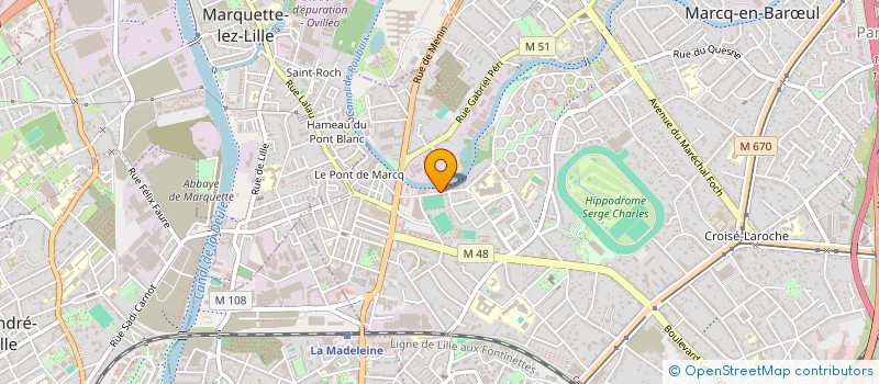 localisation de l'entreprise WHIZZCOMM à MARCQ-EN-BARŒUL