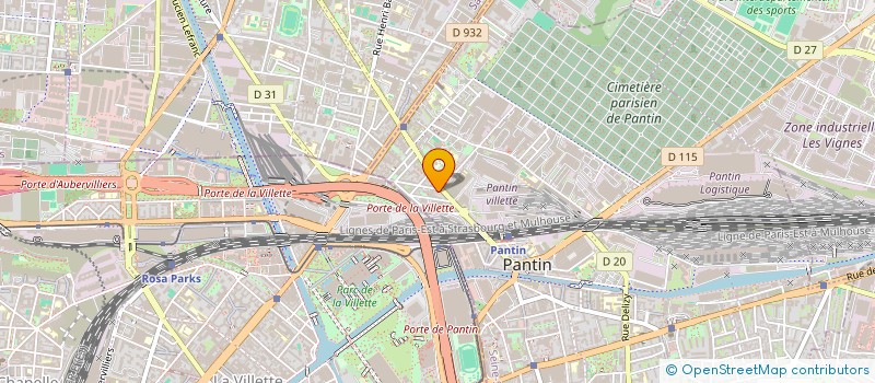 localisation de l'entreprise WHY NOT  PANTIN