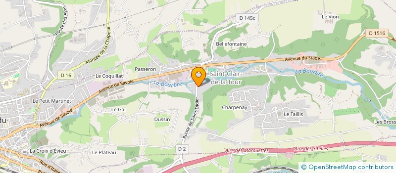 localisation de l'entreprise WHY NOT  SAINT-CLAIR-DE-LA-TOUR