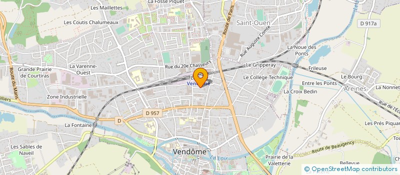 localisation de l'entreprise WHY NOTES ? ASSOCIATION DES PARENTS ET AMIS DE L'ECOLE DE MUSIQUE DES TERRITOIRES VENDOMOIS  VENDOME