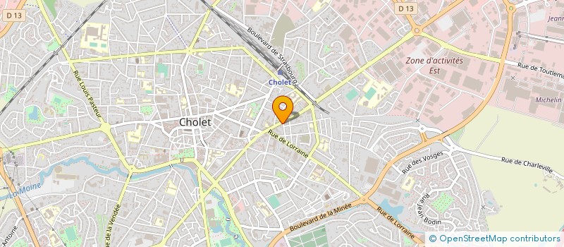 localisation de l'entreprise WHY SARL à CHOLET