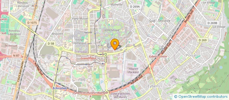 localisation de l'entreprise WI-COM à GRENOBLE