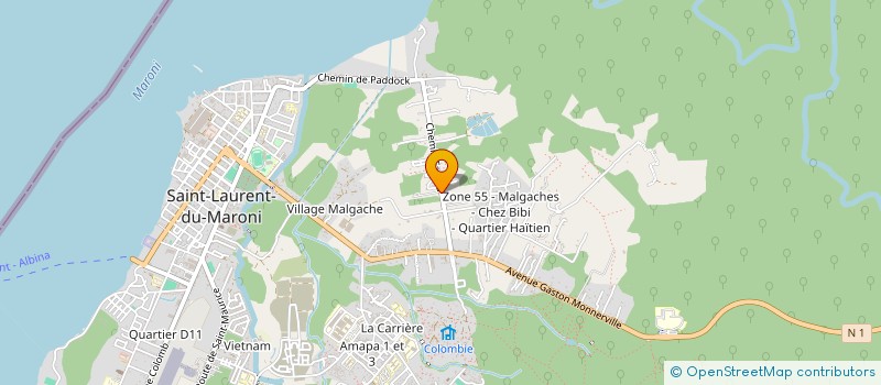 localisation de l'entreprise WI PLUS à SAINT-LAURENT-DU-MARONI