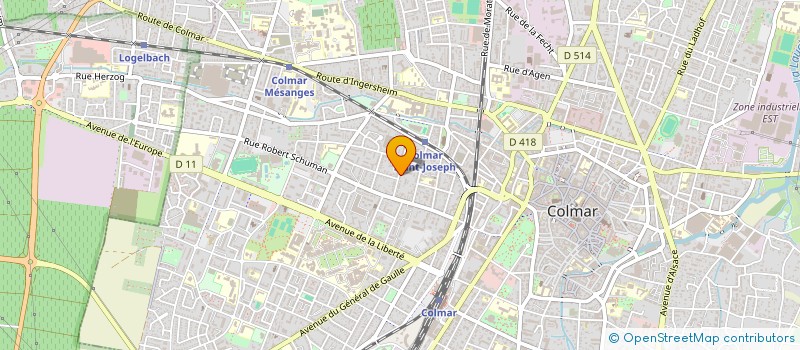 localisation de l'entreprise WIA MULHOUSE  COLMAR