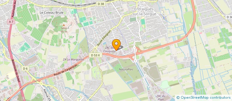 localisation de l'entreprise WIAM  ENTRAIGUES-SUR-LA-SORGUE