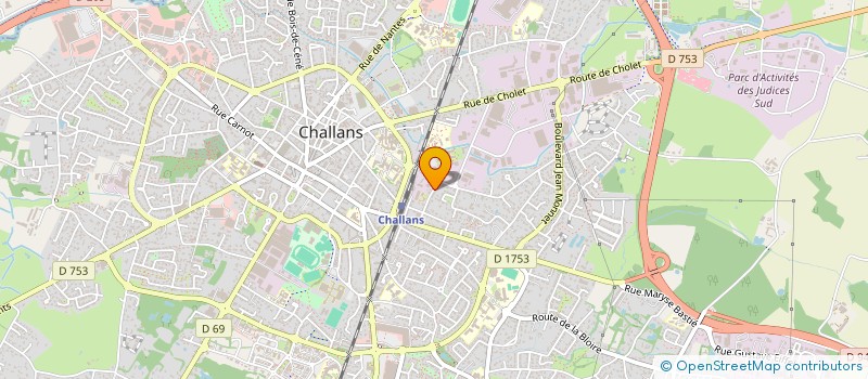 localisation de l'entreprise WIB à CHALLANS