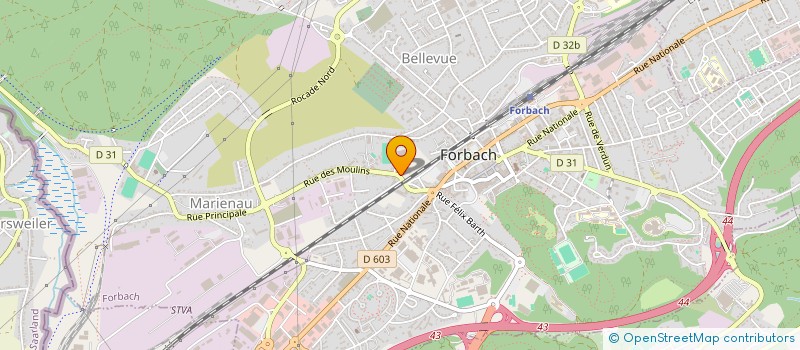 localisation de l'entreprise WIB - WORLD INTERNATIONAL BUSINESS  FORBACH