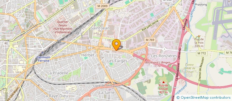 localisation de l'entreprise WIBER  CLERMONT-FERRAND