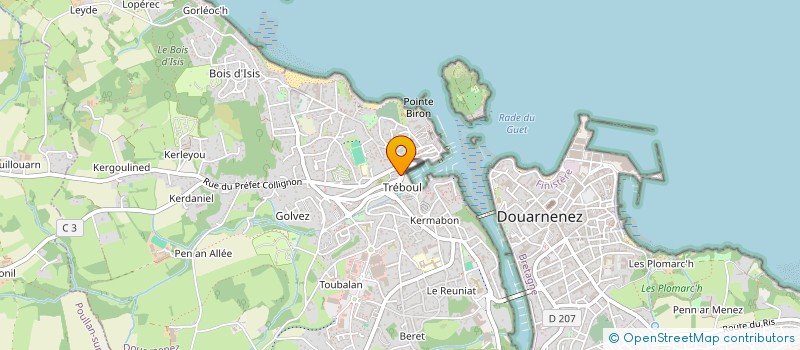 localisation de l'entreprise WIBLAS à DOUARNENEZ