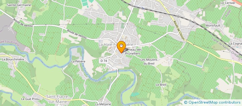 localisation de l'entreprise WICAHPI MUSIQUE & PETITE ENFANCE  LA HAIE-FOUASSIERE