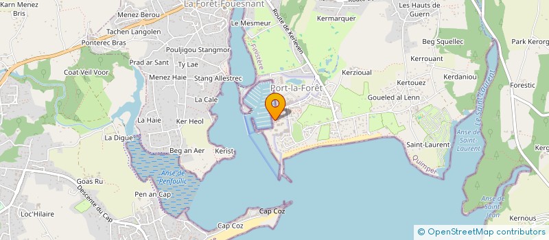 localisation de l'entreprise WICIM  LA FORET-FOUESNANT