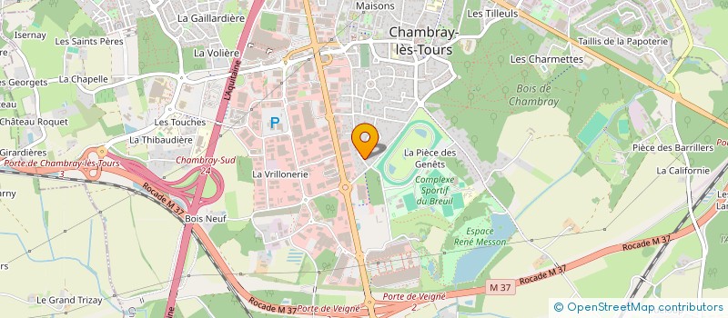 localisation de l'entreprise WICKED BASS  CHAMBRAY-LES-TOURS