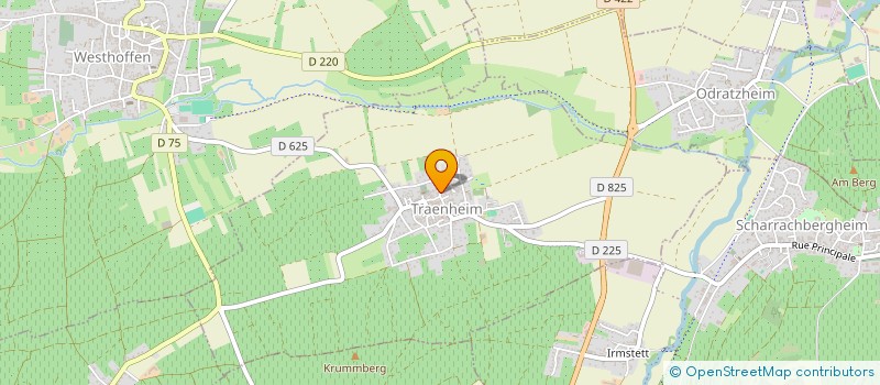 localisation de l'entreprise WICKERSHEIMER FRERES EBENISTERIE à TRAENHEIM