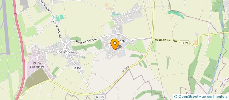 localisation de l'entreprise WICOM  COLOMBIER-SAUGNIEU