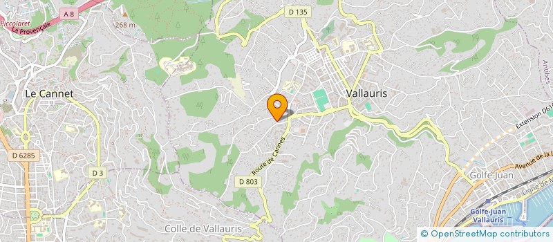 localisation de l'entreprise WICOMM TECHNOLOGIES à VALLAURIS