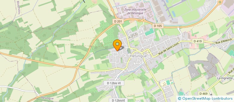 localisation de l'entreprise WID1  HESINGUE