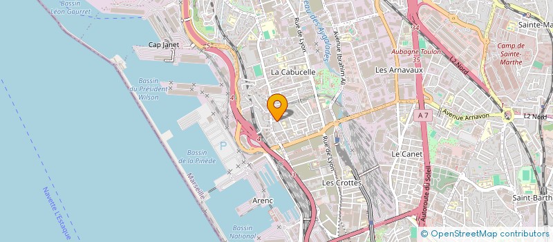 localisation de l'entreprise WIDAD ET COMPAGNIE CBD à MARSEILLE