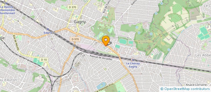 localisation de l'entreprise WIDAM à GAGNY