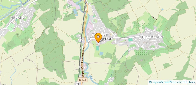 localisation de l'entreprise WIDE DIFFUSION  TAGOLSHEIM